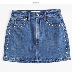 Abercrombie&Fitch Denim Mini Skirt with Studs